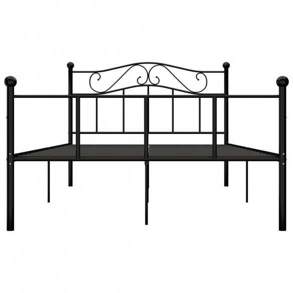 Cadre de lit Noir Métal 120 x 200 cm