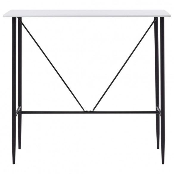 Table de bar Blanc 120 x 60 x 110 cm MDF