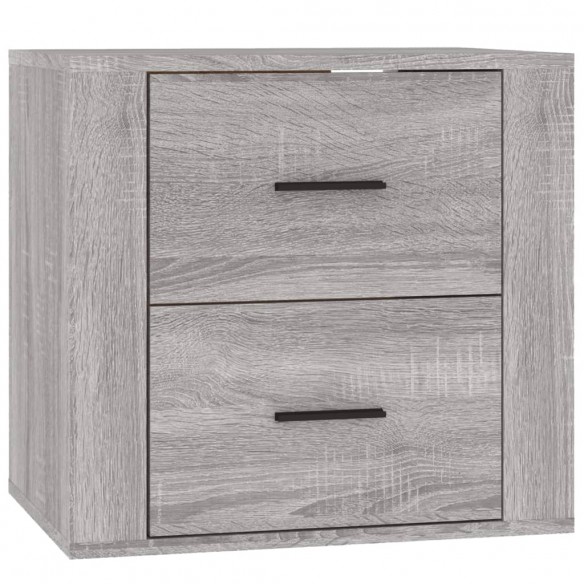 Table de chevet murale Sonoma gris 50x36x47 cm