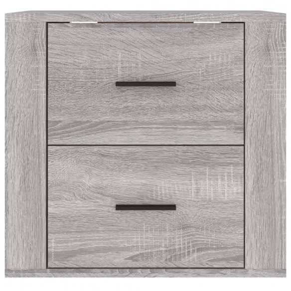 Table de chevet murale Sonoma gris 50x36x47 cm