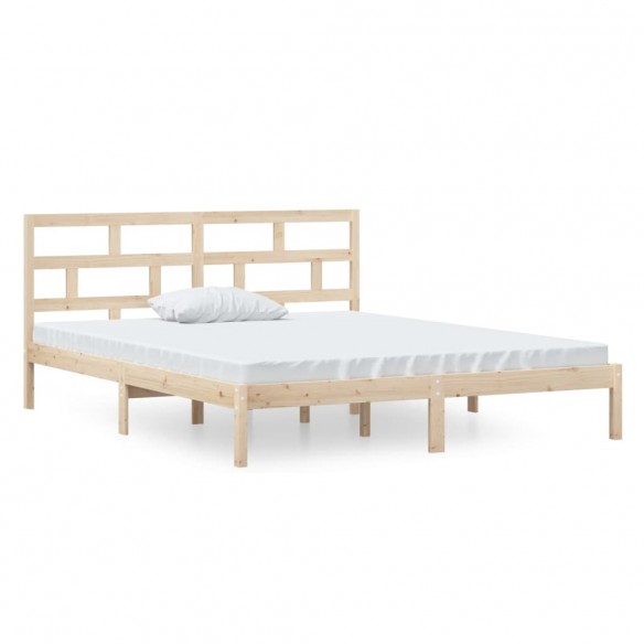 Cadre de lit Bois massif 120x190 cm Petit Double