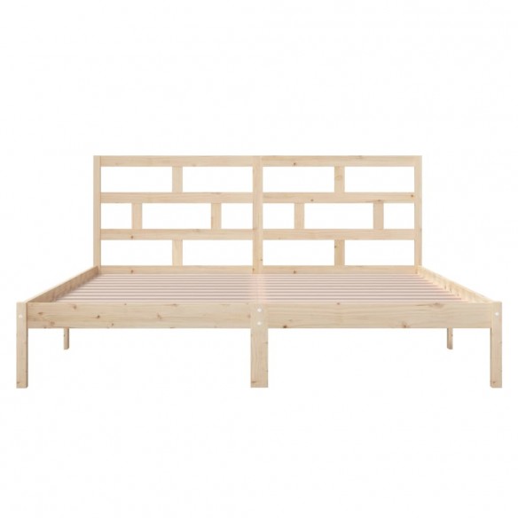 Cadre de lit Bois massif 120x190 cm Petit Double