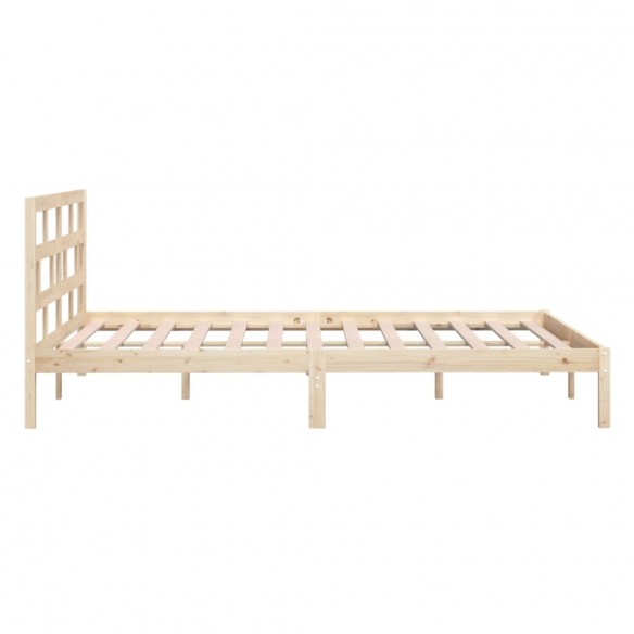 Cadre de lit Bois massif 120x190 cm Petit Double