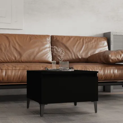 Table d'appoint Noir 50x46x35 cm 