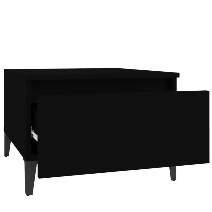 Table d'appoint Noir 50x46x35 cm 