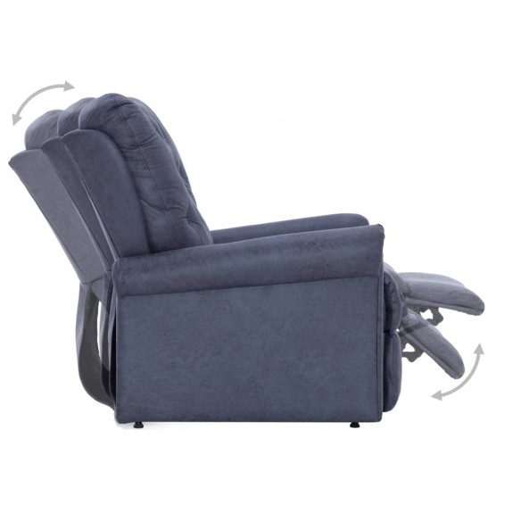 Chaise inclinable Gris Similicuir daim