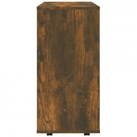 Armoire roulante Chêne fumé 60x35x75 cm Bois d'ingénierie