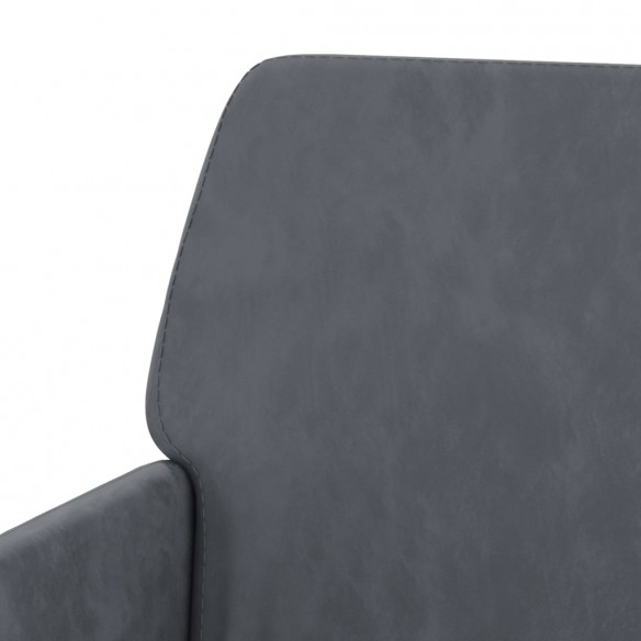 Fauteuil Gris foncé 62x79x79 cm Velours