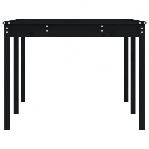 Table de jardin noir 203,5x100x76 cm bois massif de pin