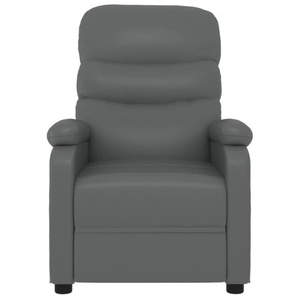 Fauteuil inclinable électrique Gris Similicuir