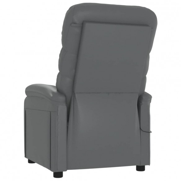 Fauteuil inclinable électrique Gris Similicuir