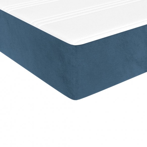 Matelas de lit à ressorts ensachés Bleu foncé 90x190x20 cm