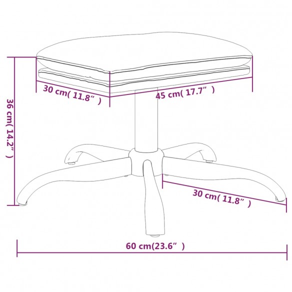 Chaise de relaxation et repose-pied Gris foncé Tissu microfibre