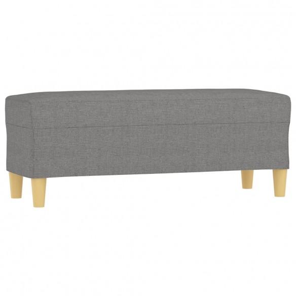 Banc Gris foncé 100x35x41 cm Tissu