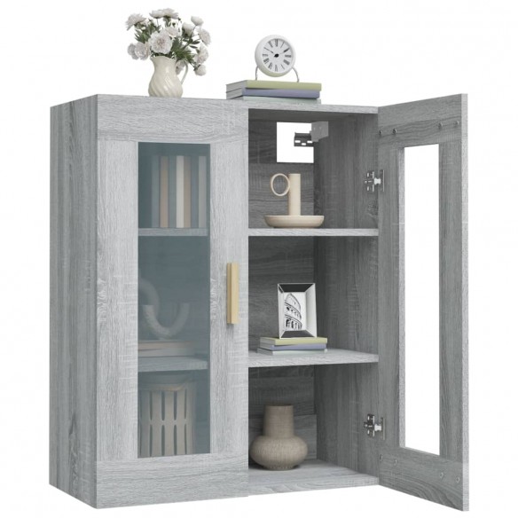 Armoire murale suspendue Sonoma gris 69,5x34x90 cm