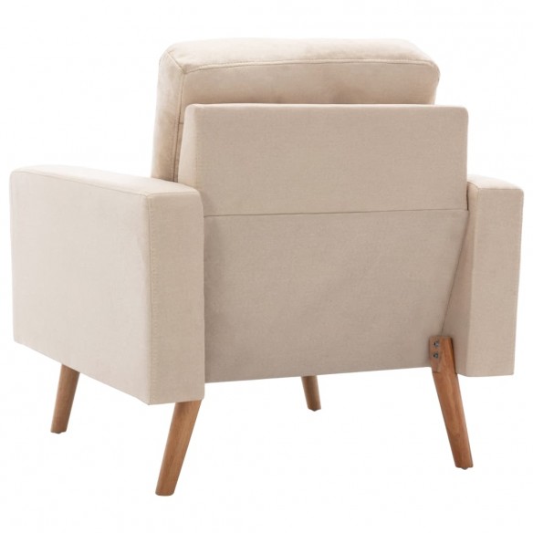 Fauteuil Crème Tissu