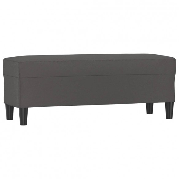 Banc Gris 100x35x41 cm Similicuir