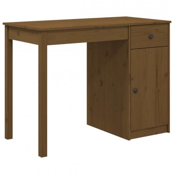 Bureau Marron miel 100x50x75 cm Bois massif de pin