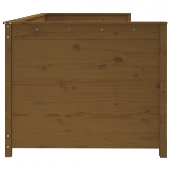 Lit de jour Marron miel 75x190 cm Bois de pin massif