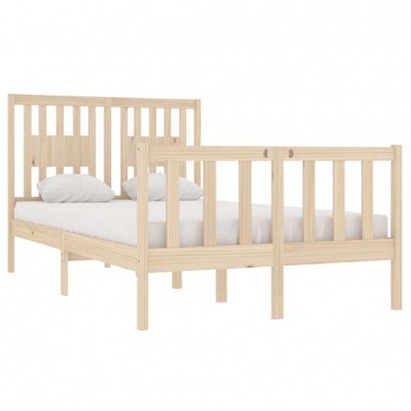 Cadre de lit bois massif 120x190 cm petit double