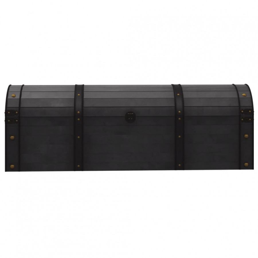 Coffre de rangement Bois massif style vintage 120x30x40 cm