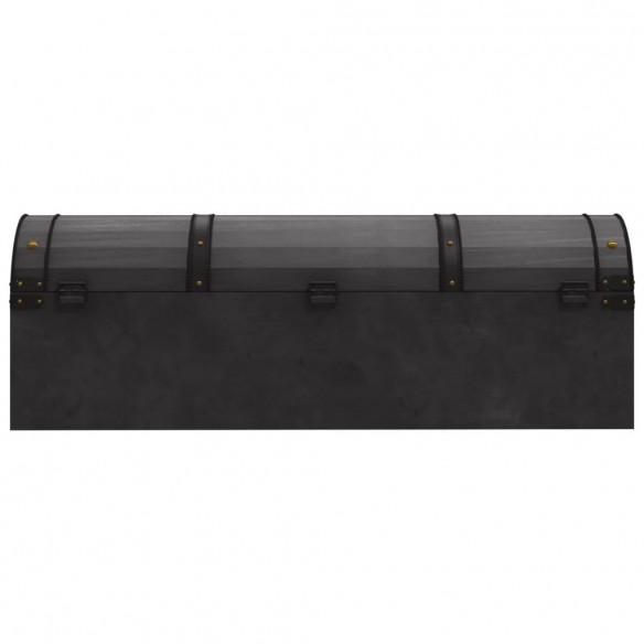 Coffre de rangement Bois massif style vintage 120x30x40 cm