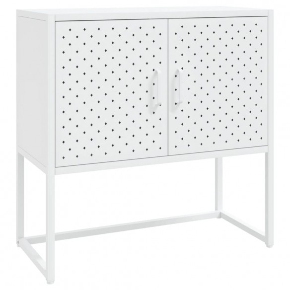 Buffet Blanc 75x35x75 cm Acier