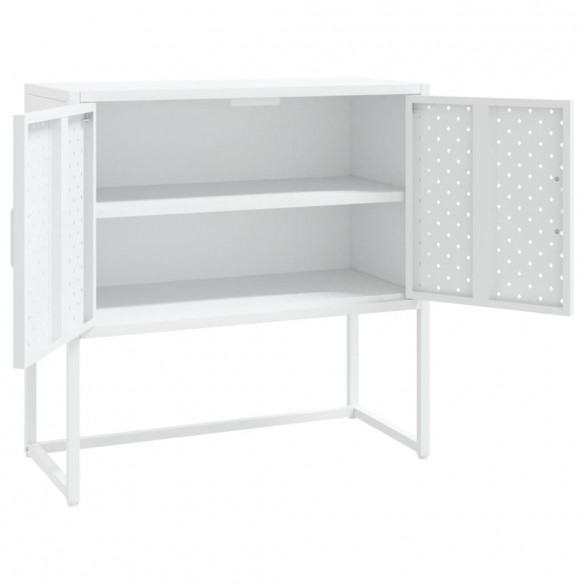 Buffet Blanc 75x35x75 cm Acier