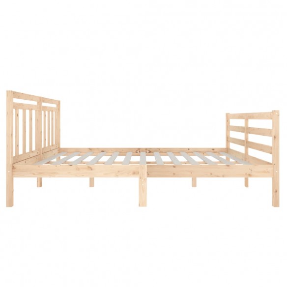 Cadre de lit Bois massif 135x190 cm Double