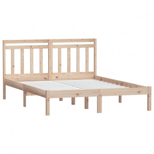 Cadre de lit Bois massif 135x190 cm Double