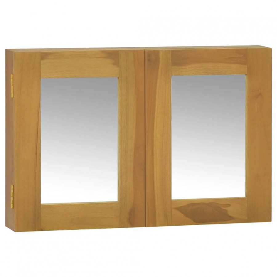 Armoire à miroir 60x10x40 cm Bois de teck solide