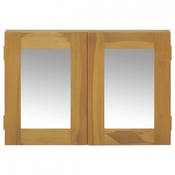 Armoire à miroir 60x10x40 cm Bois de teck solide