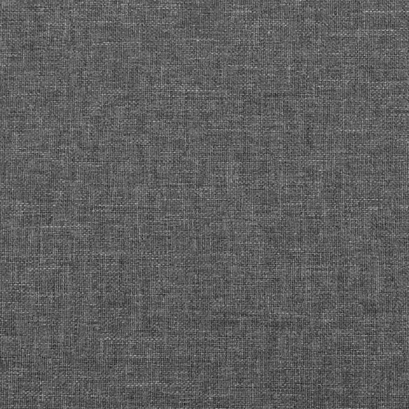 Cadre de lit avec tête de lit Gris foncé 140x200 cm Tissu