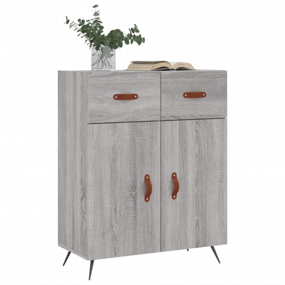 Buffet sonoma gris 69,5x34x90 cm bois d'ingénierie