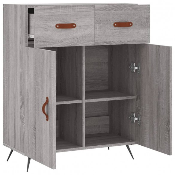 Buffet sonoma gris 69,5x34x90 cm bois d'ingénierie