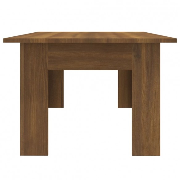 Table basse Chêne marron 100x60x42 cm Bois d'ingénierie