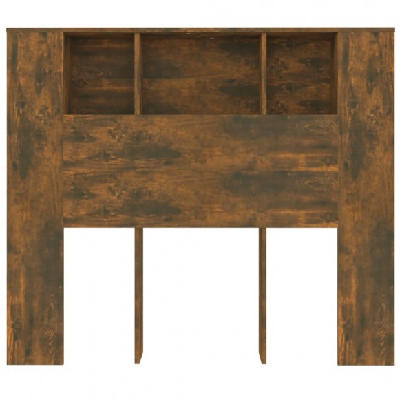 Armoire de tête de lit chêne fumé 120x18,5x102,5 cm