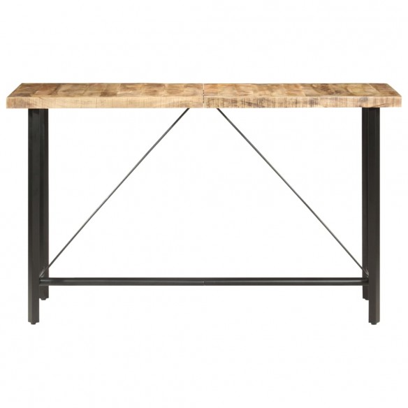 Table de bar 180x70x107 cm Bois de manguier brut