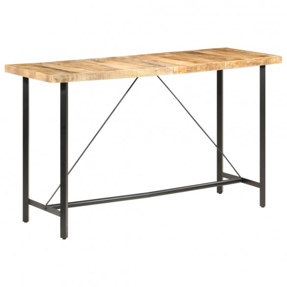 Table de bar 180x70x107 cm Bois de manguier brut