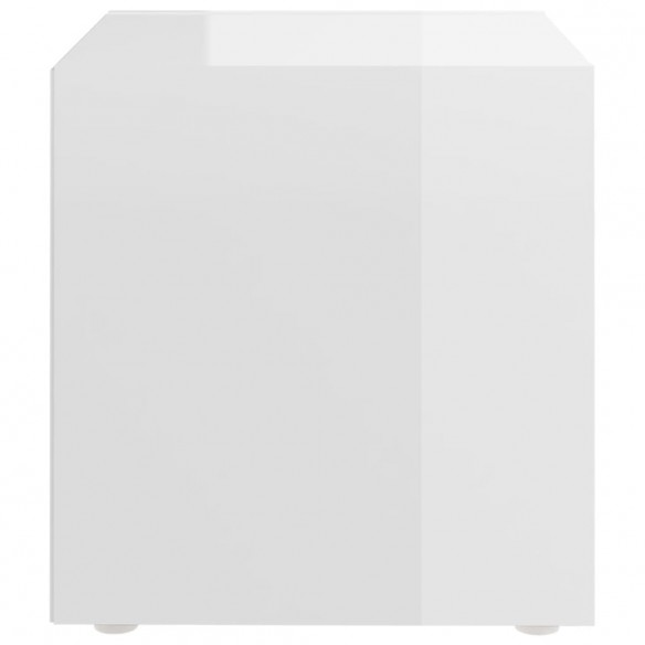 Meubles TV 4 pcs Blanc brillant 37x35x37 cm Aggloméré