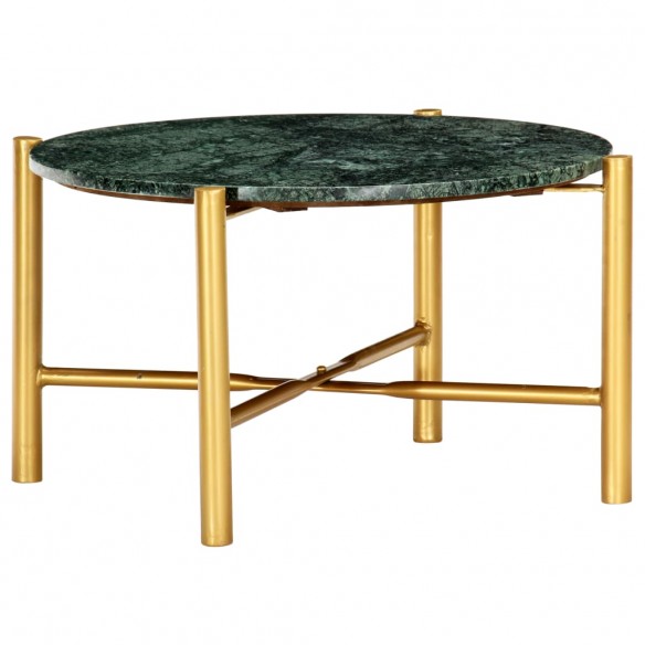 Table basse Vert 60x60x35 cm Pierre véritable et texture marbre