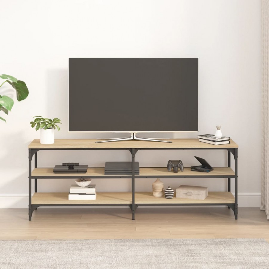Meuble TV chêne sonoma 140x30x50 cm bois d'ingénierie Meuble TV chêne sonoma 140x30x50 cm bois d'ingénierie