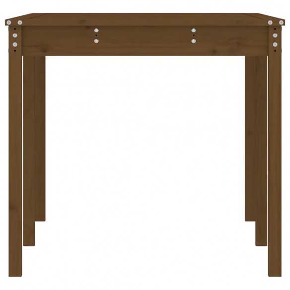 Table de jardin marron miel 159,5x82,5x76 cm bois massif de pin