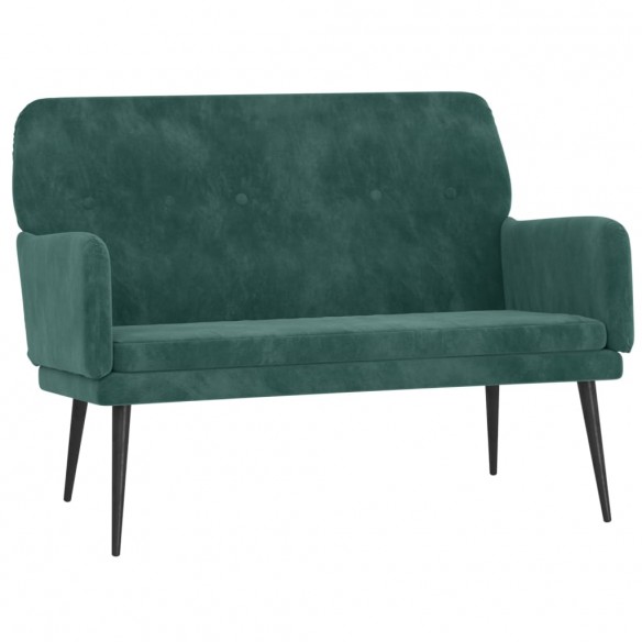 Banc Vert foncé 108x79x79 cm Velours