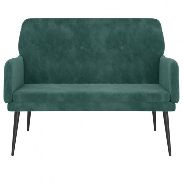 Banc Vert foncé 108x79x79 cm Velours