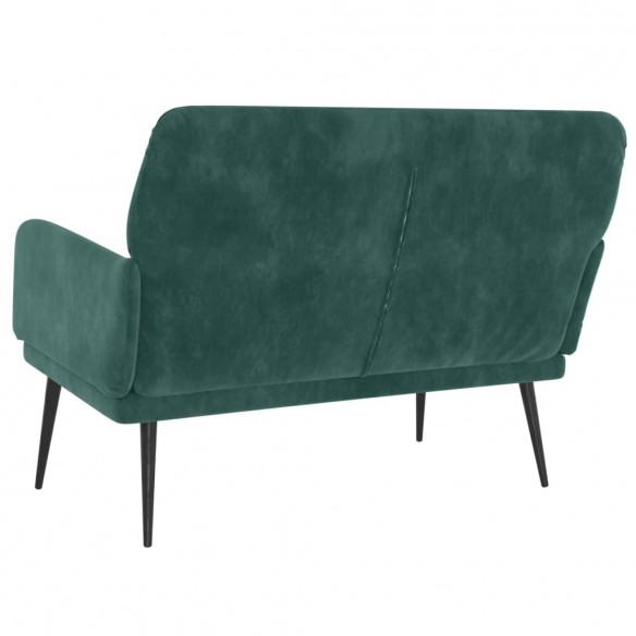 Banc Vert foncé 108x79x79 cm Velours