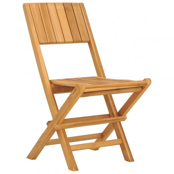 Chaises de jardin pliantes 8 pcs 47x61x90 cm bois massif teck