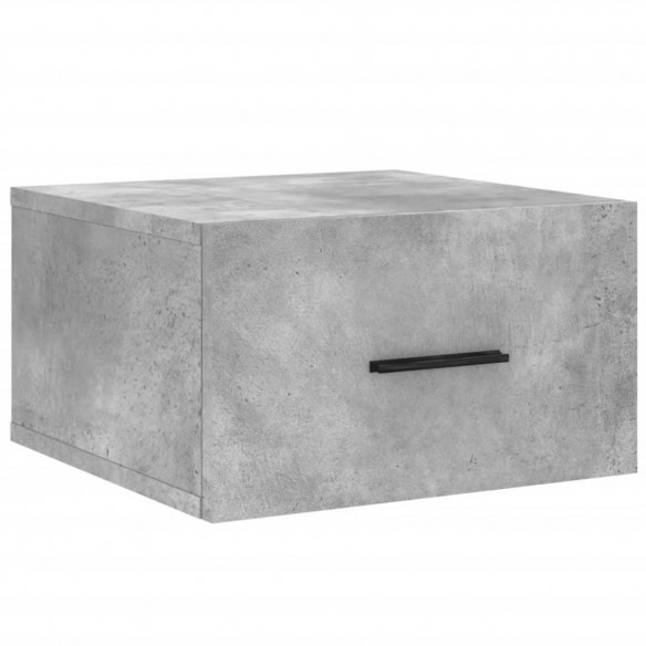 Tables de chevet murales 2 pcs gris béton 35x35x20 cm