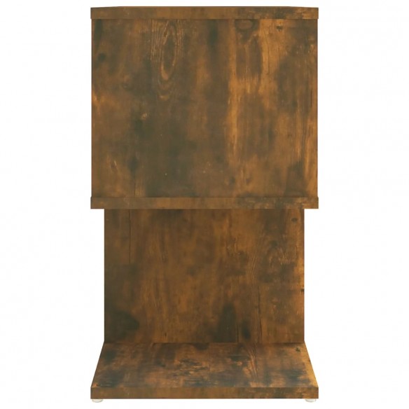 Table de chevet Chêne fumé 50x30x51,5 cm Bois d'ingénierie