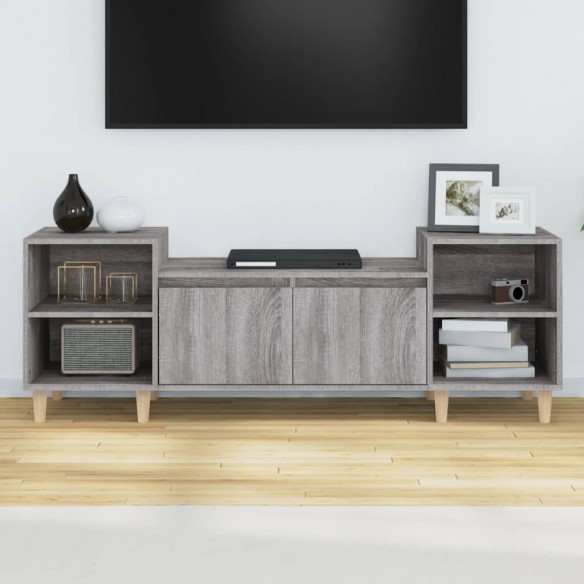 Meuble TV Sonoma gris 160x35x55 cm Bois d'ingénierie